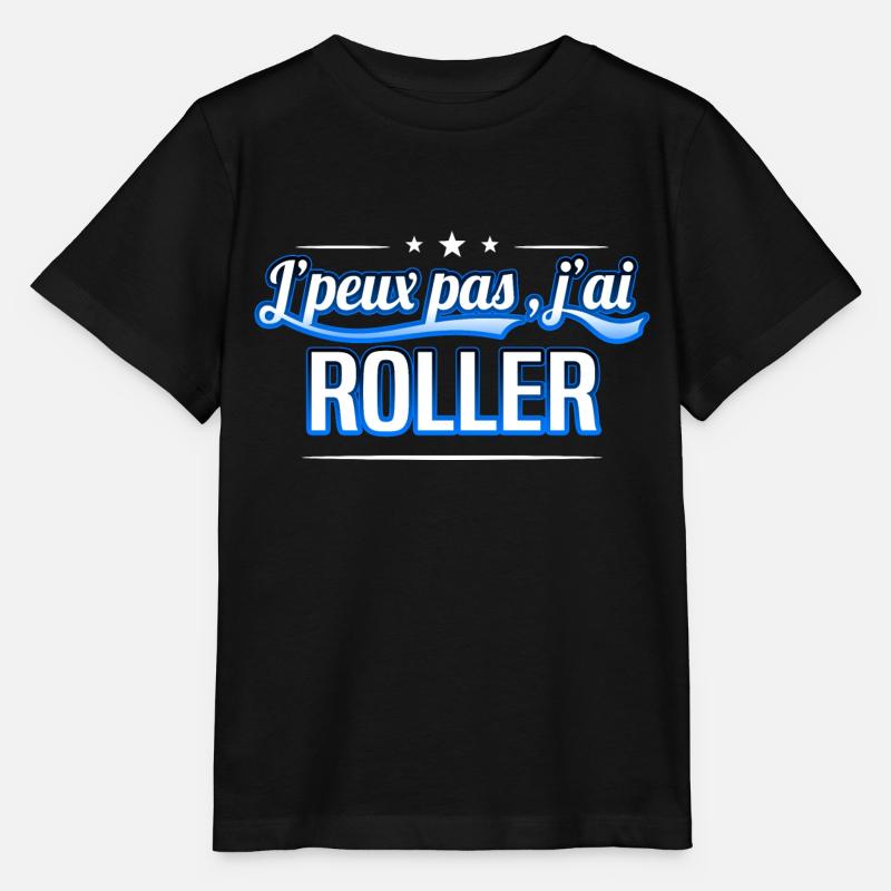 Roller - j'peux pas , j'ai Roller - T-shirt bio MINI CREATOR Stanley/Stella Enfant - noir