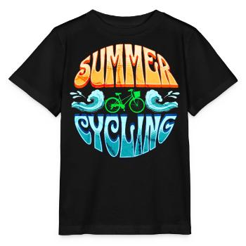 SUMMER GREEN CYCLING - Stanley/Stella MINI CREATOR Kids’ T-Shirt - black - Front - Mikhail (115cm)