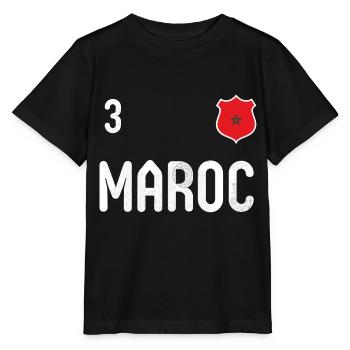 Morocco T-shirt with the number 3 - Stanley/Stella MINI CREATOR Kids’ T-Shirt - black - Front - Mikhail (115cm)