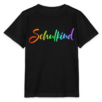 Schulkind Schrift Schriftzug Cap Mütze Snapback - Stanley/Stella Kinder T-Shirt MINI CREATOR  - Schwarz - Vorne - Mikhail (115cm)