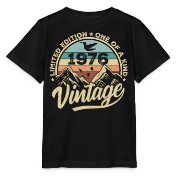 Original Vintage 1976 Cadeau d’anniversaire 1976 - T-shirt bio MINI CREATOR Stanley/Stella Enfant - noir - Devant - Mikhail (115cm)