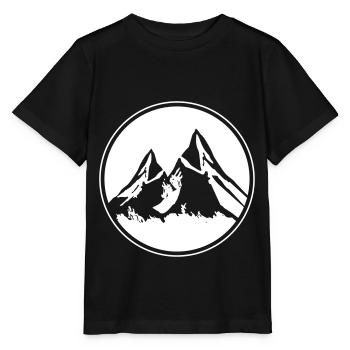 Mountains circle Alps - Stanley/Stella MINI CREATOR Kids’ T-Shirt - black - Front - Mikhail (115cm)