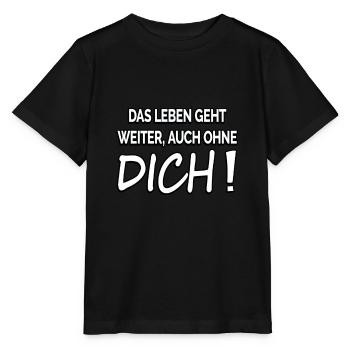 Das Leben geht weiter auch ohne dich trennung - Stanley/Stella Kinder T-Shirt MINI CREATOR  - Schwarz - Vorne - Mikhail (115cm)