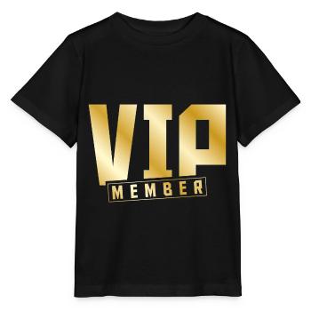 vip member gold - Stanley/Stella Kinder T-Shirt MINI CREATOR  - Schwarz - Vorne - Mikhail (115cm)