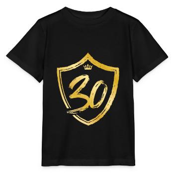 30 année numérique or - T-shirt bio MINI CREATOR Stanley/Stella Enfant - noir - Devant - Mikhail (115cm)