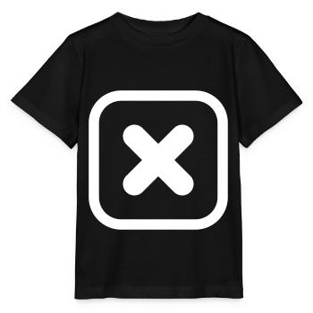 icône croix tique - T-shirt bio MINI CREATOR Stanley/Stella Enfant - noir - Devant - Mikhail (115cm)