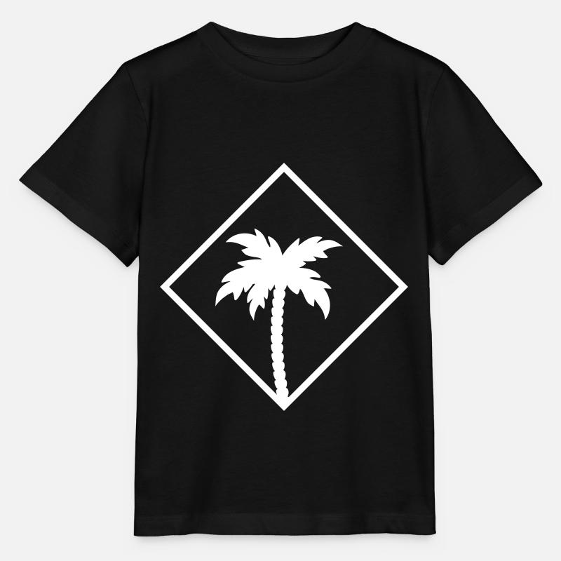 icône de palmier icône de palmier - T-shirt bio MINI CREATOR Stanley/Stella Enfant - noir