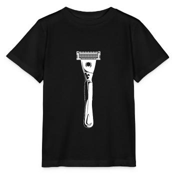 rasage lame de rasoir - T-shirt bio MINI CREATOR Stanley/Stella Enfant - noir - Devant - Mikhail (115cm)
