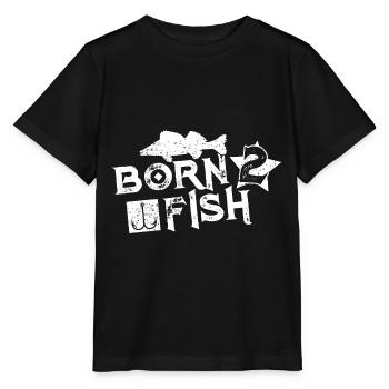 Né pour pêcher Pêche Pêche - T-shirt bio MINI CREATOR Stanley/Stella Enfant - noir - Devant - Mikhail (115cm)