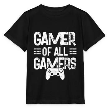 Gamer of all Gamers - Stanley/Stella MINI CREATOR Kids’ T-Shirt - black - Front - Mikhail (115cm)