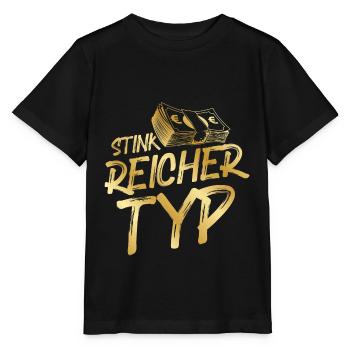 Stink Reicher Typ Millionär - Stanley/Stella Kinder T-Shirt MINI CREATOR  - Schwarz - Vorne - Mikhail (115cm)