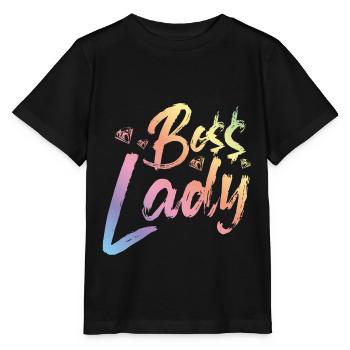 Boss Lady - Stanley/Stella Kinder T-Shirt MINI CREATOR  - Schwarz - Vorne - Mikhail (115cm)