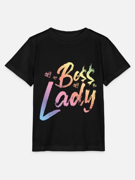 Boss Lady - Stanley/Stella Kinder T-Shirt MINI CREATOR  - Schwarz