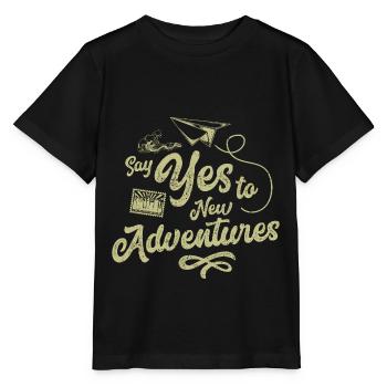 Yes Aventure Voyage - T-shirt bio MINI CREATOR Stanley/Stella Enfant - noir - Devant - Mikhail (115cm)