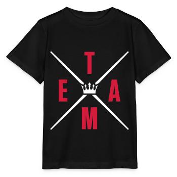 team krone - T-shirt bio MINI CREATOR Stanley/Stella Enfant - noir - Devant - Mikhail (115cm)