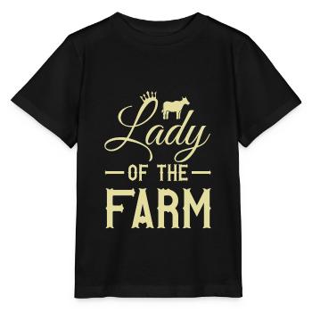 Lady Farmer Landwirtin - T-shirt bio MINI CREATOR Stanley/Stella Enfant - noir - Devant - Mikhail (115cm)