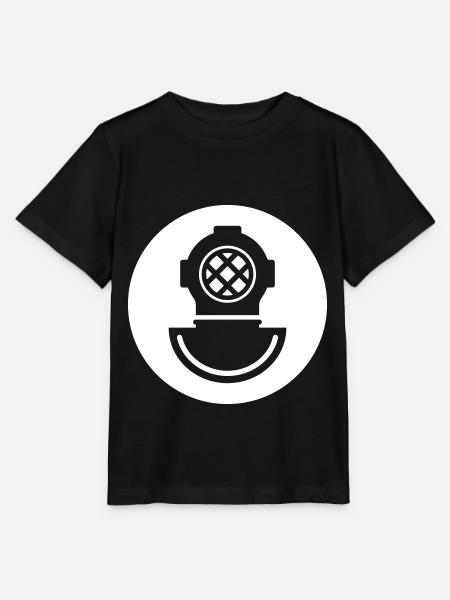 Taucherhelm Tauchen symbol - Stanley/Stella Kinder T-Shirt MINI CREATOR - Schwarz