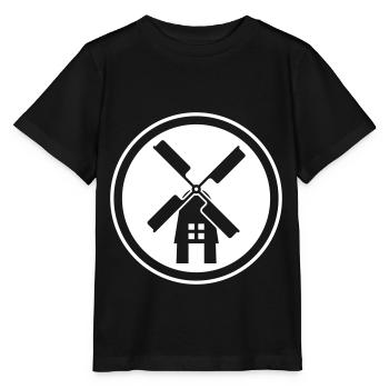 Windmühle Ivon Silhouette - Stanley/Stella Kinder T-Shirt MINI CREATOR  - Schwarz - Vorne - Mikhail (115cm)