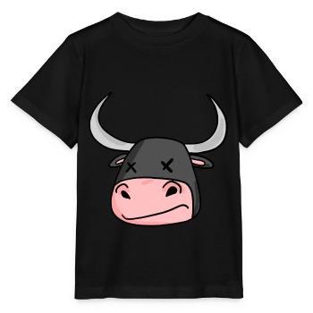 Bulls head bull - Stanley/Stella MINI CREATOR Kids’ T-Shirt - black - Front - Mikhail (115cm)