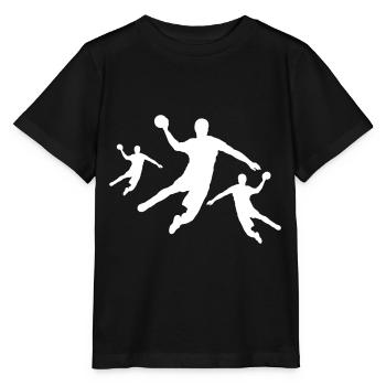 Handball Player Team - Stanley/Stella MINI CREATOR Kids’ T-Shirt - black - Front - Mikhail (115cm)