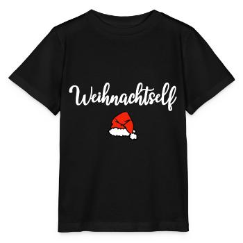 Weihnachtself Helfer Motto Weihnachten - Stanley/Stella Kinder T-Shirt MINI CREATOR  - Schwarz - Vorne - Mikhail (115cm)