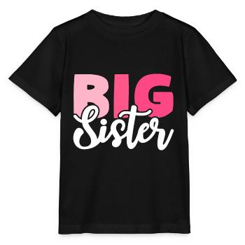 BIG SISTER - Stanley/Stella MINI CREATOR Kids’ T-Shirt - black - Front - Mikhail (115cm)