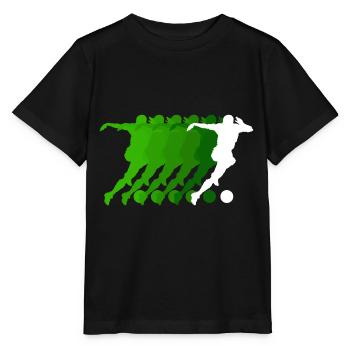 Football Striker Jersey Football Player - Stanley/Stella MINI CREATOR Kids’ T-Shirt - black - Front - Mikhail (115cm)