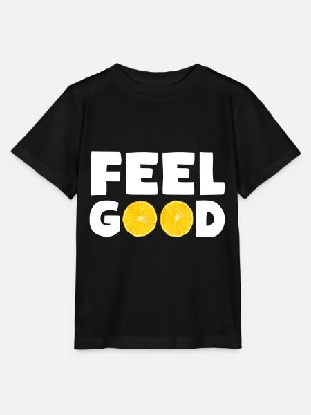 FEEL GOOD Zitronen - Stanley/Stella Kinder T-Shirt MINI CREATOR - Schwarz