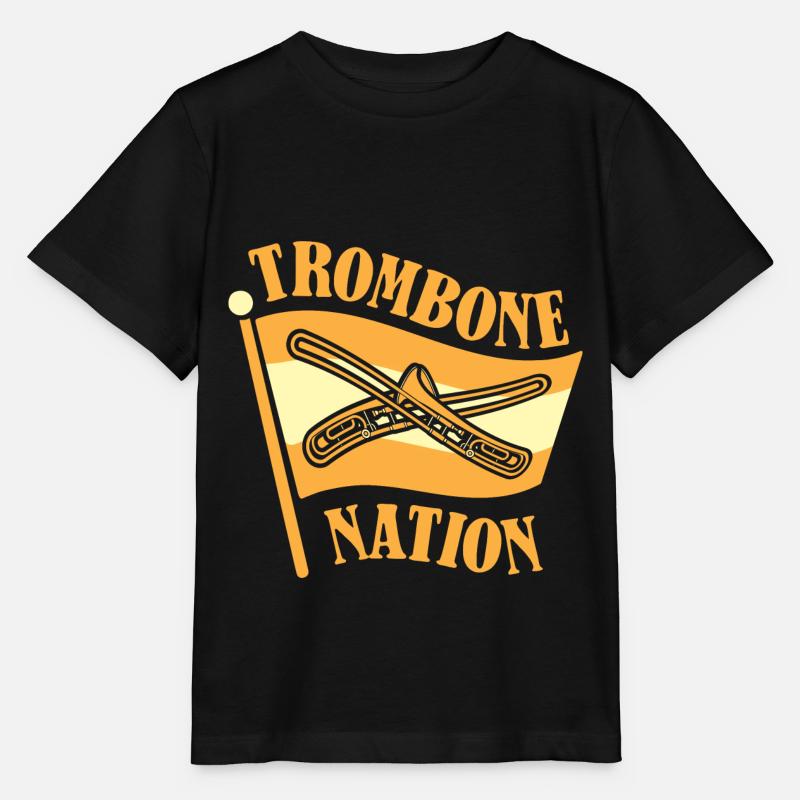 Trombone - T-shirt bio MINI CREATOR Stanley/Stella Enfant - noir