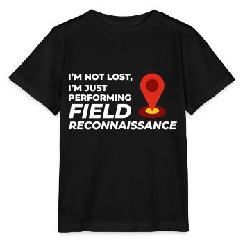 Reconnaissance de terrain SIG Géomètre Cartographie Humour - T-shirt bio MINI CREATOR Stanley/Stella Enfant - noir - Devant - Mikhail (115cm)