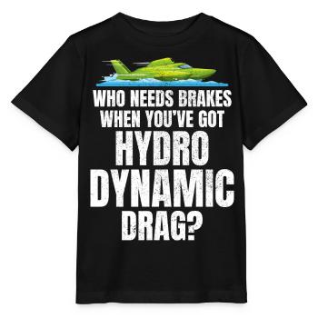 Hydroplane Racing Hydrodynamic Brakes Not Included - Stanley/Stella MINI CREATOR Kids’ T-Shirt - black - Front - Mikhail (115cm)