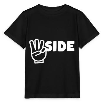 Signe du doigt Westside W - T-shirt bio MINI CREATOR Stanley/Stella Enfant - noir - Devant - Mikhail (115cm)