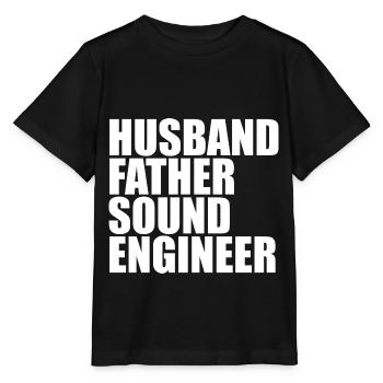 Tontechniker Sound Audio Engineer - Stanley/Stella Kinder T-Shirt MINI CREATOR  - Schwarz - Vorne - Mikhail (115cm)