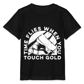Gold Mining Gold Mine - Stanley/Stella MINI CREATOR Kids’ T-Shirt - black - Front - Mikhail (115cm)