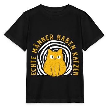 Location de chat Chat Domestique Cat - T-shirt bio MINI CREATOR Stanley/Stella Enfant - noir - Devant - Mikhail (115cm)