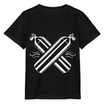 diving oxygen bottle icon apnea - Stanley/Stella MINI CREATOR Kids’ T-Shirt - black - Front - Mikhail (115cm)