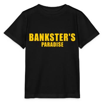 BANKSTER GESCHENK BANK BANKER FINANCE MANAGER MBA - T-shirt bio MINI CREATOR Stanley/Stella Enfant - noir - Devant - Mikhail (115cm)