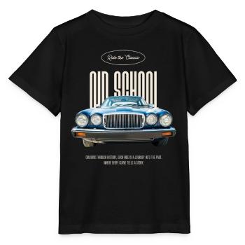 Muscle car à l’ancienne - T-shirt bio MINI CREATOR Stanley/Stella Enfant - noir - Devant - Mikhail (115cm)