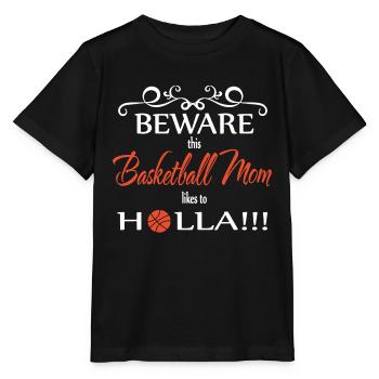 Basketball Mom Beware - Stanley/Stella MINI CREATOR Kids’ T-Shirt - black - Front - Mikhail (115cm)