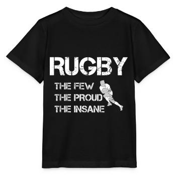 Rugby Rugby - Stanley/Stella Kinder T-Shirt MINI CREATOR  - Schwarz - Vorne - Mikhail (115cm)