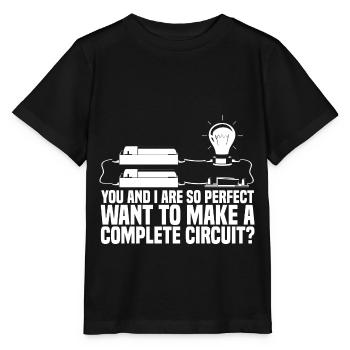Elektriker Elektrotechniker Elektroniker - Stanley/Stella Kinder T-Shirt MINI CREATOR  - Schwarz - Vorne - Mikhail (115cm)