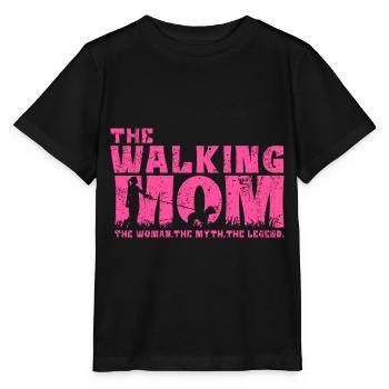Bedlington Terrier Chien Maman Mama Maîtresse Rose - T-shirt bio MINI CREATOR Stanley/Stella Enfant - noir - Devant - Mikhail (115cm)