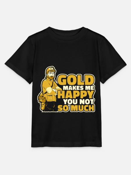 Goldbergbau Goldmine - Stanley/Stella Kinder T-Shirt MINI CREATOR  - Schwarz