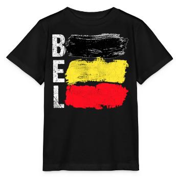 Belgien - Stanley/Stella Kinder T-Shirt MINI CREATOR  - Schwarz - Vorne - Mikhail (115cm)