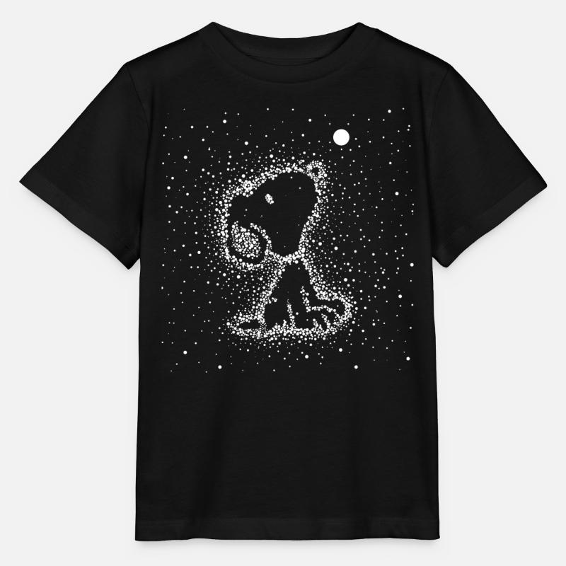 Peanuts Snoopy Sterne Sternzeichen - Stanley/Stella Kinder T-Shirt MINI CREATOR  - Schwarz