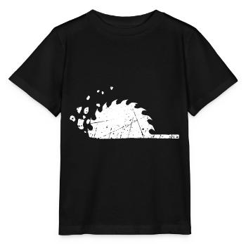 Saw Graffiti Banksy Street Art - Stanley/Stella Kinder T-Shirt MINI CREATOR  - Schwarz - Vorne - Mikhail (115cm)