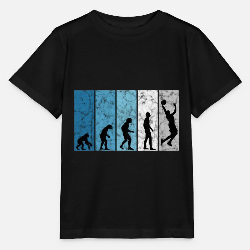 Basket basket-ball rétro - T-shirt bio MINI CREATOR Stanley/Stella Enfant - noir