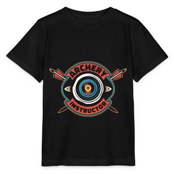 Bogenschütze Bogensport Pfeil Bogen Bogenschießen - Stanley/Stella Kinder T-Shirt MINI CREATOR  - Schwarz - Vorne - Mikhail (115cm)