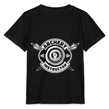 Tir à l’arc Flèche Tir à l’arc Tir à l’arc - T-shirt bio MINI CREATOR Stanley/Stella Enfant - noir - Devant - Mikhail (115cm)