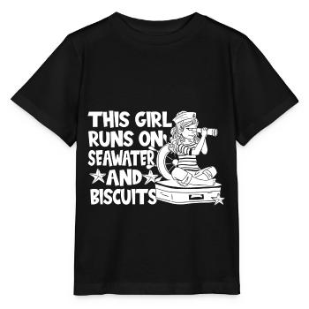 Seglen Segelboot Segler - Stanley/Stella Kinder T-Shirt MINI CREATOR  - Schwarz - Vorne - Mikhail (115cm)